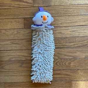 Norwex Chenille Hand Towel Snowman NWOT